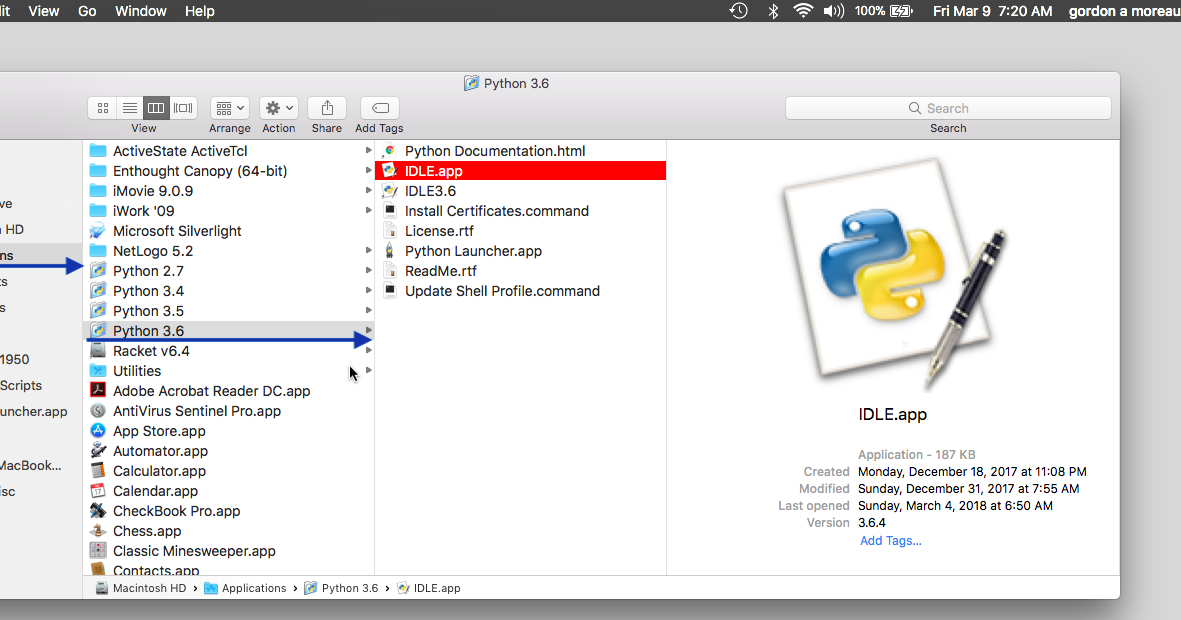 Python idle download mac os x